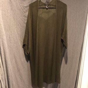 Green Short Sleeved Sweater Cardigan | Forever 21